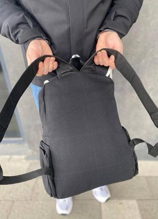 Черно-белый рюкзак, вместительный, большой, унисекс5 фото