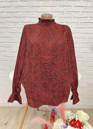 Нарядна святкова блузка блуза довгий рукав р 50-52-54 бренд "h&m"