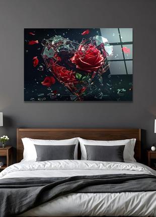 Картина на склі novellaprint "розбите серце" 60х40 (25.1)