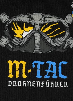 M-tac футболка черная drohnenführer, мужская футболка с рисунком, военная летняя футболка, армейская футболка6 фото