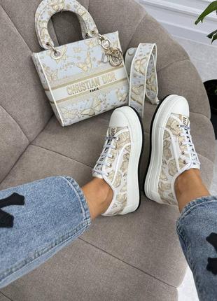 Кеды премиум качества в стиле christian dior
