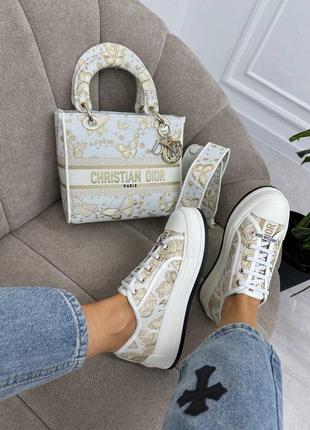 Кеды премиум качества в стиле christian dior