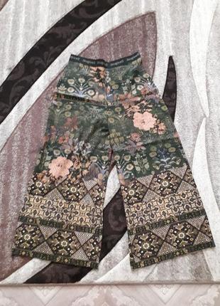 Эксклюзивные файни широкие трикотажные брюки desigual
