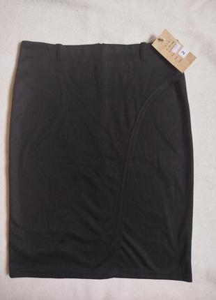 Юбка черная французский трикотаж