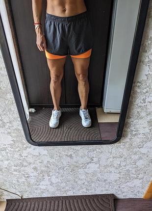 Спортивные двойные шорты от h&m