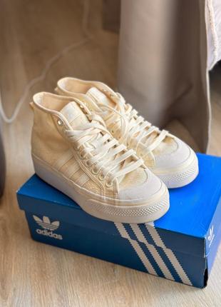 Adidas originals nizza platform mid кроссовки кеды