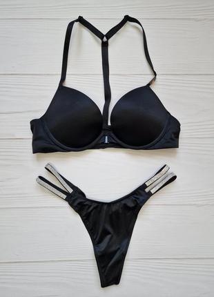 Роскошный комплект белья со стразами victoria's secret оригинал