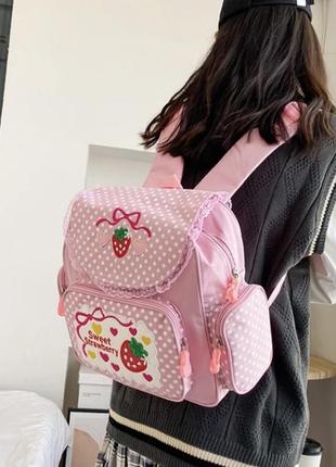 Рюкзак с клубникой kawaii стиль лоза3 фото