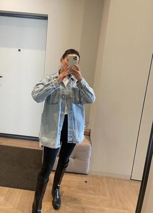 Стильно джинсова рубашка куртка🔥