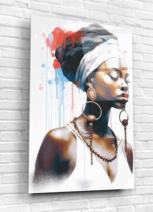 Картина на стекле "афроамериканская девушка"