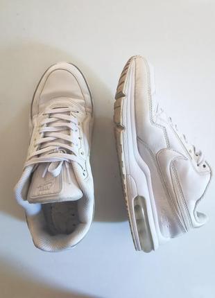 Кроссовки nike air max white, кожа.