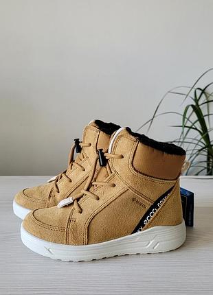 Ботинки кожаные зимние оригинал ecco urban snowboarder 722362 гг.30