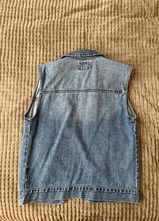 Джинсовый жилет topman2 фото