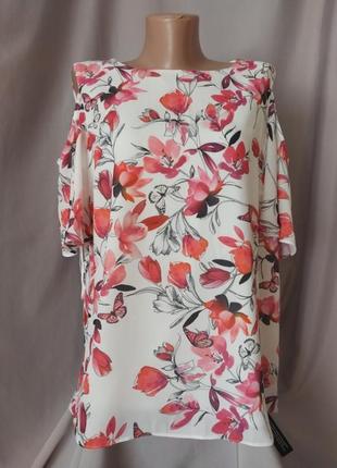 Нова блузка принт лілії