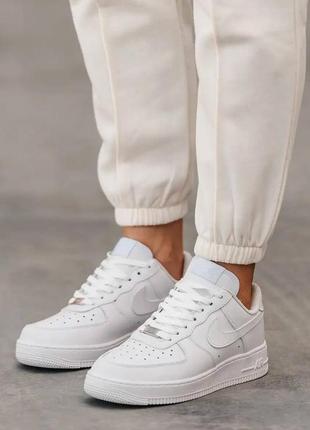 Унисекс nike air force white/белые