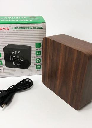 Цифровий годинник настільний vst-872s-4 | електронний настільний годинник light | годинник st-631 електронний світиться