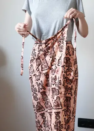 Продам оригинальную юбку с принтом (handmade). юбка на запах