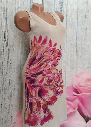 Платье с цветком ацетат3 фото