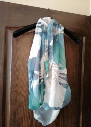 Итальянская блуза с открытой спиной и бантом