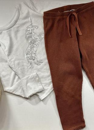 Лосины zara + водолазка 3-4 р