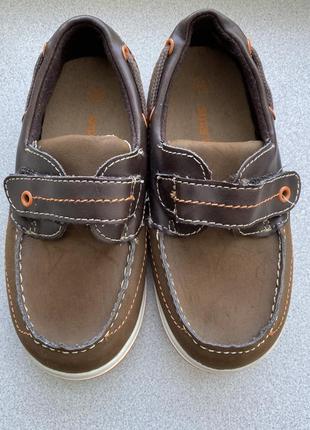 Стильні мокасини туфлі для хлопчика 17,5 см устілка