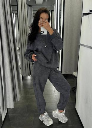 Жіночий спортивний костюм oversize (принт варьонка)