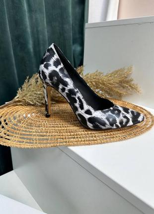 Жіночі туфлі човники із натуральної шкіри леопард2 фото
