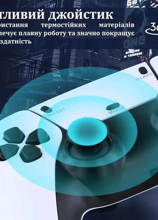 Игровая мини консоль hdmi m15 game stick 4k 64gb 20000 бесплатных игр + два беспроводных контроллера белая ps19 фото
