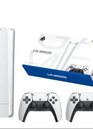 Игровая мини консоль hdmi m15 game stick 4k 64gb 20000 бесплатных игр + два беспроводных контроллера белая ps14 фото