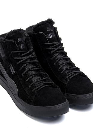 Мужские зимние ботинки pm black
