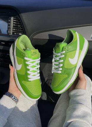 Мужские кроссовки nike dunk chlorophyll green зеленые датки демисезонные на весну, лето, осень / мужественные кроссовки спортивные