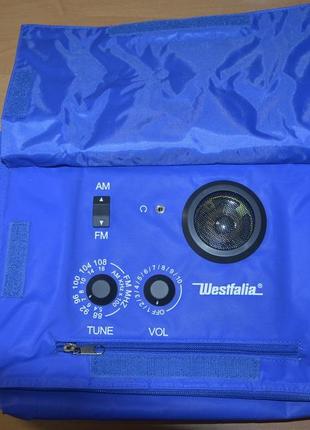Термосумка з вбудованим радіоприймачем "westfalia", 20х30х20 см, германія.6 фото