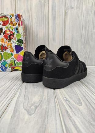 Кроссовки adidas gazelle all black4 фото