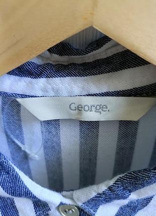 Стильна смугаста сорочка від george, розмір s6 фото