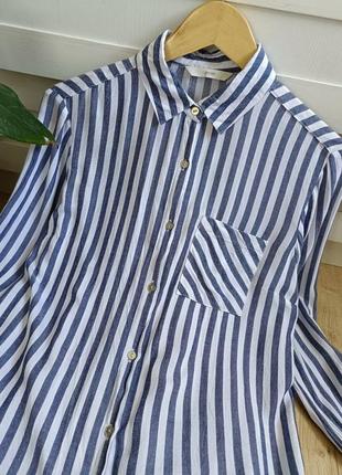 Стильна смугаста сорочка від george, розмір s3 фото