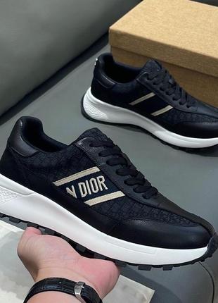Кеды в стиле dior кожа