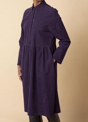 Сукня-сорочка з тонкого бавовняного вельвету