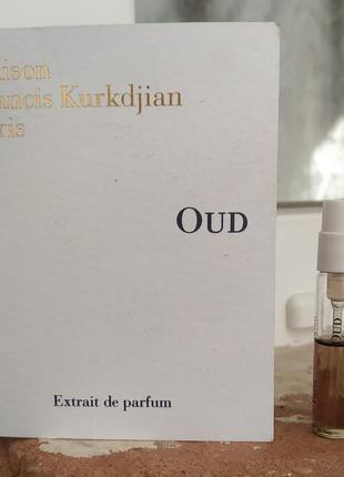 Oud, maison francis kurkdjian, extrait de parfum, пробник