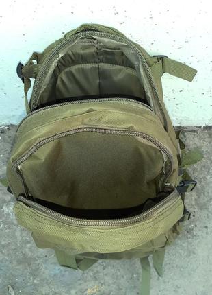 Військовий рюкзак олива, тактичний армійський рюкзак великий. хакі. 35 літрів