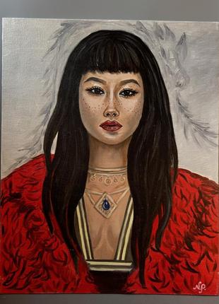 Картина масляными красками. лолита