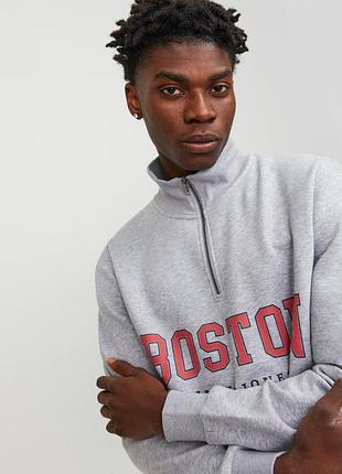 Свитшот jack&amp;jones bradley cedric half zip 4