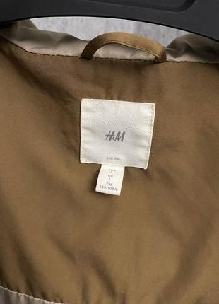 Коричневая куртка от бренда h&m