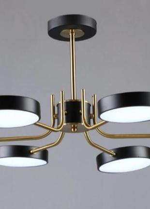 Люстра светодиодная в стиле лофт sirius b n6371/6 bk+cop