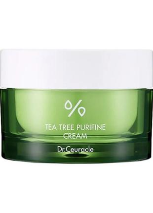 Крем для лица с экстрактом чайного дерева dr.ceuracle tea tree purifine cream, 50 мл