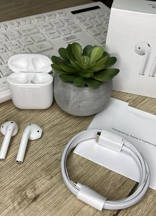 Наушники airpods 2 bluetooth, аирподс для ios и android3 фото