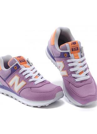 Женские кроссовки new balance фиолетовые 574 - nz022