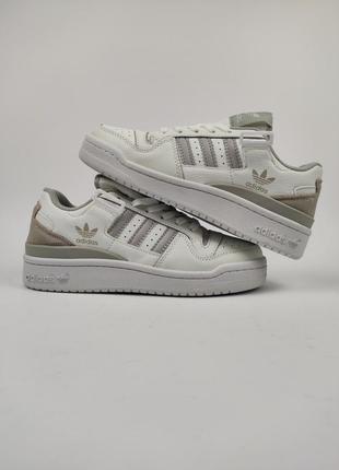 Кроссовки adidas forum white gray5 фото