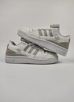 Кросівки adidas forum white gray5 фото