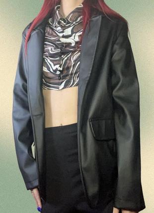 Пиджак эко-кожа