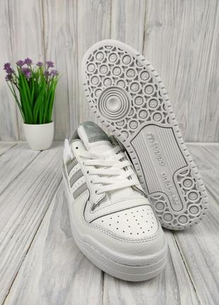 Кроссовки adidas forum white gray7 фото